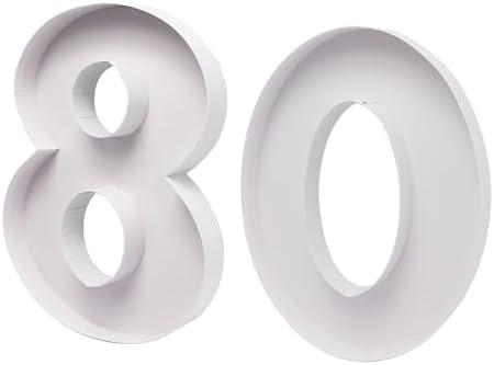 WENPACK 15" Fillable Cardboard Number Charcuterie Board Tray Paper Mache Sweet Cupcake Birthday Box (80)