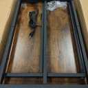 Urban Deco 55-75 Gallon Fish Tank Stand with Power Outlets, 900LBS Capacity Aquarium Stand, Metal Fish Tank Stand Dual-Layer Design Terrarium Stand, Rustic Brown
