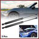 2 Pcs Front Hood Lift Supports Struts Shocks Gas Spring for Mazda MX-5 ND MX5 Miata Roadster 2015-2023 Black Replace Parts