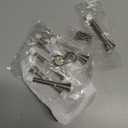 Ravinte Door Stoppers, 6 Pack Spring Door Stops with Rubber Bumper, Satin Nickel Door Stoppers for Bottom of Door