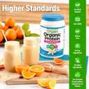 Orgain Organic Vegan Protein + 50 Superfoods Powder, Vanilla Bean - 21g Plant Based Protein, 8g Prebiotic Fiber, No Lactose Ingredients, Gluten Free, No Added Sugar, Non-GMO, 2.02 lb (EXP 07/03/27)