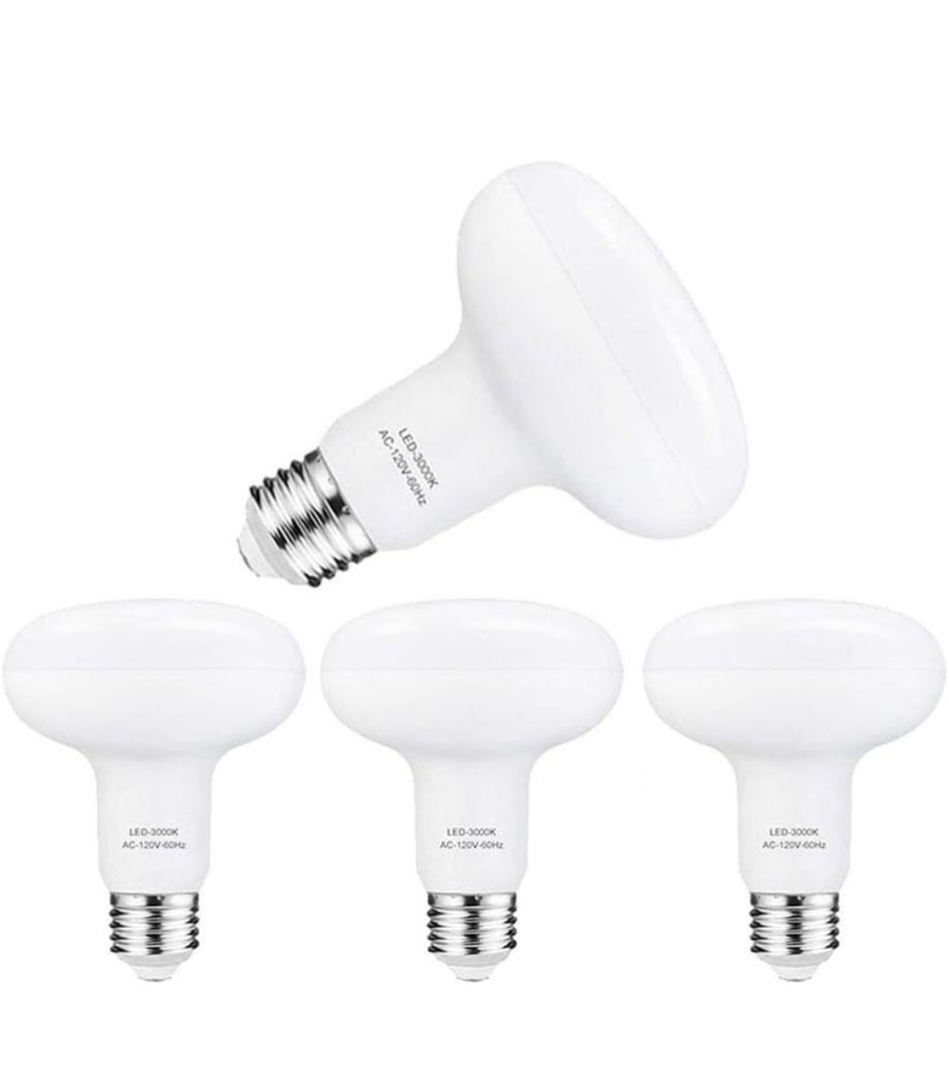 Small frog LED Bulb R30 or BR30,12W(100W Equivalent),1200 Lumens,Upgrade for 100W Bulb,3000K Soft White Color,for Recessed Can Use,Wide Flood Light,Dimmable,(Pack of 4)