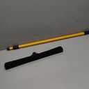 FURemover Original Pet Hair Rubber Broom with Squeegee, with 58" Telescopic Handle for Carpet, Tile and Hardwood