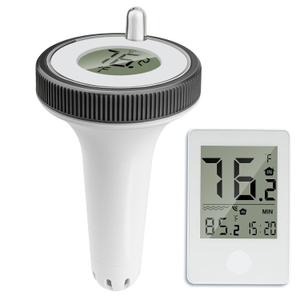 Pool Thermometer Floating Easy Read, Large Screen Digital Wireless Pool Thermometer, Waterproof Pools Water Thermometers, Floating Thermometer for Swimming Pools/Hot Tubs/Aquariums/Fish Tank