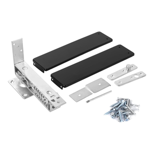 Double Action Spring Hinge, Includes Cover Plates, Stainless Steel Spring Pivot Hinge for Wood Door, Self-Closing Door Hardware with Adjustable Telescoping Shaft