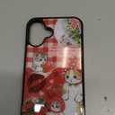 Cute Strawberry Cat Phone Case Fit for iPhone 16 Plus  TPU Whimsical and Sweet Funny Kawaii Cat Phone Cover Gift for Boy Girl Men Women