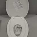 Little2Big Toilet Seat with Built-In Toddler Potty Training Seat, Slow Close, Easy to Install, Made in USA, ELONGATED, White