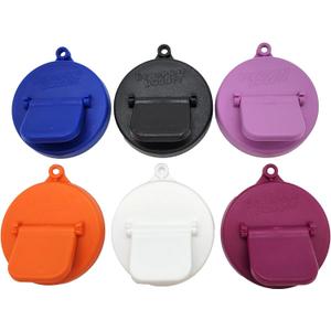 Can Cover - Can Cover For Standard Size Soda/Beer/Energy Drink Cans - Made In The USA - BPA-PCB Free - Assort Colors - 6 pack (Plain)