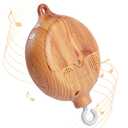 Baby Crib Mobile Musical Box - Mobile Rotary Music Box Imitation Wood - Music Box with Rotating Hook -Crib Mobile Motor Battery Operated Plays 12 Tunes Crib Toys Attachments (Without Arm)