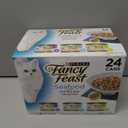 Purina Fancy Feast Grilled Wet Cat Food Seafood Collection in Wet Cat Food Variety Pack - (Pack of 24) 3 oz. Cans (EXP 05/01/26)