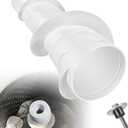 W10836692 AP5988691 Washing Machine Upper Agitator Compatible with Whirlpool Kenmore Maytag Top Load Washers, with Nut, Replaces W10680220, PS11727882, 4363274