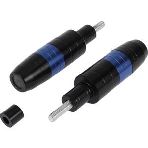 Motoforti 8mm M8 Motorcycle Slider Frame CNC Aluminum Alloy Anti Crash Protector Guard for Honda for Yamaha for Suzuki for BMW for Kawasaki for Ninja Blue 2 Pcs