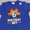 6 Year Old Soccer Player 6th Birthday for Boys T-Shirt, Royal Blue, Small