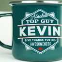 Top Guy Mugs Kevin Coffee Mugs, 1 Count (Pack of 1), Multicolor