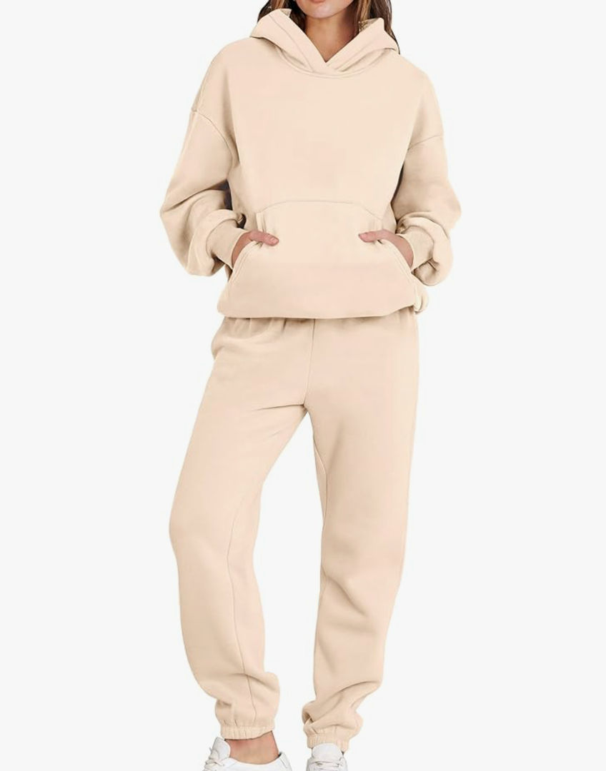 ANRABESS Womens 2 Piece Outfits Lounge Hoodie Oversized Sweatshirt Jogger Sweatpants Y2K Tracksuit Sweatsuit Set Fall Clothes Size XS Apricot ANRABESS Womens 2 Piece Outfits Lounge Hoodie Oversized Sweatshirt Jogger Sweatpants Y2K Tracksuit Sweatsuit Set Fall Clothes Size XS Apricot