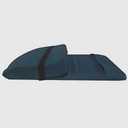 Folding BackJack -Made in The USA- Navy Cotton Fabric Lightweight Floor Seating Chair for Gaming, Families, Parents, Daycare, Back Support, Reading, Yoga, Meditation, Dorm, School