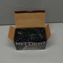 Pooqla Net Lights, 300LED Christmas Outdoor Mesh Light, 14.8x4.9 ft Fairy String Mesh Light 8 Modes Green Wire, Connectable Waterproof Net Lights for Bushes Tree Yard Christmas Decor, Warm White