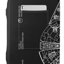 Slohif Luggage Cover for Suitcase Tsa Approved Protector - Luggage Sleeve Large Suit Case Cover Travel Stretch Baggage Case Protective Washable Fit 18-32 Inch Spaceship