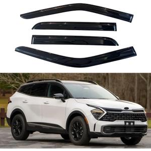 IG Window Visors Fit for 2023-2026 Kia Sportage, Out-Channel Rain Guards Vent Wind Deflectors 4PC, Car Accessories for 23-26 Sportage
