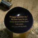 Probably the Best Valentines Day Gifts for him or her you can buy "Happy Valentines Day! My heart Beats for you Every second of the clock. I am yours. And you, are my rock" Engraved Rock Unique gift