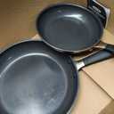 OXO Nonstick 8 and 10 Frying Pan Set, PFAS-Free Ceramic Skillets, Dishwasher & Oven Safe, Stay-Cool Silicone Handle