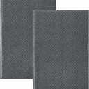 MATALL 2pack 35x23.5in Door Mat - Indoor and Outdoor Welcome Mat, Absorbent and Drain Away Water Heavy Duty Entryway Doormat for Front Back Doors, Laundry Rooms, Mudrooms, The Garage and More