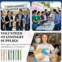 2 x Resurhang 18 Pcs Volunteer Appreciation Gifts Set Includes 9 Volunteer's Notebook Journal and 9 Inspirational Ballpoint Pens Thank You Gift for National Volunteer Week, Social Workers, Teachers