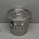 304 Stainless Steel Airtight Canister for Kitchen, 3.2Gal Canisters Container with Lids and Sturdy Locking Clamp,Bucket Food Storage Containers Airtight for Flour Coffee Bean Tea (12L)