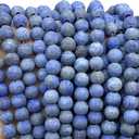 ABCGEMS (2.5mm Large Hole- Matte Finished) Afghanistan Lapis Lazuli Beads (Located in The Remote Kokcha River Valley, High in The Hindu Kush Mountains) Smooth Round 8mm (Not Shiny)