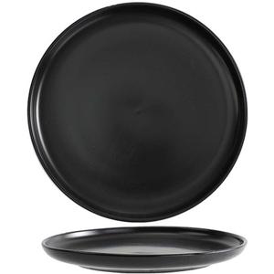 AIYoo Ceramic Dessert Plates Set of 2,Mini 6 inch Porcelain Round Salad Plates,Serving Appetizer Plates,Black Small Plates Dishes Dinner Plates,Food Dinnerware for Kitchen