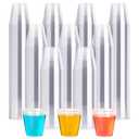 2 OZ 500 Pack Plastic Shot Glasses, Disposable Cups, Wine Tasting Cups, Small Plastic Tumbler for Whiskey, Wine Tasting, Food Samples, Perfect for Halloween, Thanksgiving, Christmas Party