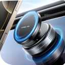 Upgraded 360 Adjustable Vacuum Magnetic Phone Holder Stand[Strongest Suction & Ultra Magnetic] Car Phone Mount for MagSafe Suction Cup, Compatible with Car/Gym/Mirror/Smooth Surface (Black)