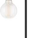 GLOBE Electric 12920 Holden 18" Table Lamp, Satin Black, Modern, Night Stand, Bedroom Dcor, Living Room, Bedside Light