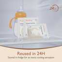 Hydrogel Soothing Gel Pads for Breastfeeding: Breast Pads Reusable for Instant Pain Relief | Provides Cooling Effect | Healing Nipples - 12 Packs(24 Count)