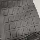 Cargo Mat Compatible with 2025 2021-2024 Toyota Sienna (with Spare Tire) - Custom Fit PU Leather Cargo Liner and Backrest Protector- All Weather Full Coverage Waterproof Trunk mat for Sienna