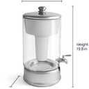 Culligan with ZeroWater Technology 40-Cup Glass Water Filter Dispenser Includes 5-Stage Advanced Water Filter, Certified to Reduce Lead, Total PFAS (Forever Chemicals), Fluoride, and Chlorine