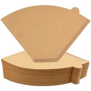Pack of 2, #4 Cone Coffee Filters, 100 Count, 8-12 Cup, Unbleached Natural Paper, No Blowout, Disposable for Pour Over and Drip Coffee Maker