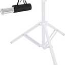 Beach Umbrella Stand Base,Portable Foldable Sun Umbrella Stand White Triangular Iron Support Base for Patio Beach Garden Camping Fishing Outdoor Sunshade Stand