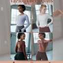 Women's Long-Sleeve Crop Top - Open Back Tie, Thumbholes Moisture-Wicking Quick-Dry for Yoga, Fitness & Workout