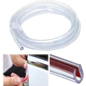 Car Door Edge Guards Clear, 32Ft Rubber Seal Protector U Shape Edge Trim Car Door Edge Protection Fit for Most Car