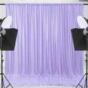 4 x 20x10ft Wrinkle Free Lavender Backdrop Curtain for Parties Soft Fabric Drapes Wedding Curtain Backdrop for Birthday Party Decorations Background for Photography 5x10ft,4 Panels