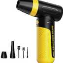 Electric Compressed Air Duster & Blower, 150000 RPM Super Power Adjustable Air Duster, 3 Speed Cordless Mini Blower, USB Rechargeable (5V/2A), Portable Dust Remover for Computer Keyboard Car