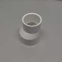 Pushglossy 2" x 1-1/2" PVC Pipe Fitting Schedule 40 Compatible with 429-E Series Eccentric Reducer Coupling Suitable for High-flow Capacity, Plumbing, Irrigation, Pool, Spa, White