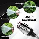 Pressure Washer, High Pressure Hose Nozzle with Connectors, Water Sprayer Cleaning Tool for Car Window, High and Portable Pressure Washer Wand for Plant Watering and Lawn Care(Water Gun + Connector)