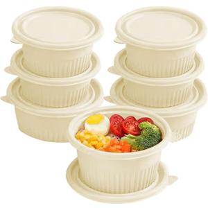 100 Pack,16 ozHeavy-Duty Takeaway Container Meal Prep Containers disposable, Food Take Out Containers With Lid, Reusable food storage containers,Microwave Freezer Dishwasher Safe