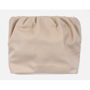 Moroccanoil Beige Makeup Bag - 10" x 4" x 8.5"