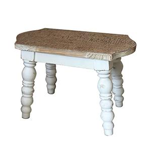 dwellington Wooden Bathroom Farmhouse Step Stool, Wood Foot Stool for Adults Kids, Bedside Step Plant Stand for Kitchen