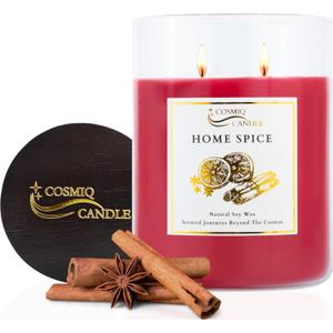 COSMIQ Home Spice Candle, 20oz Jar Candles for Home Scented, 110 Hours Burning Time, 100% Natural Soy Candles, Relaxing Aromatherapy Scented Candle, Chic Home Decor, Housewarming Gifts for Women