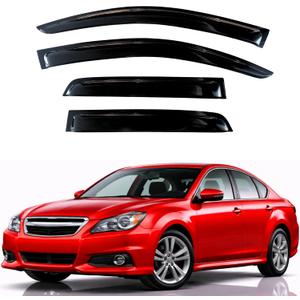 KPY Rain Guards Fit for 2010-2014 Subaru Legacy, Out-Channel Window Visors Vent Wind Deflectors 4PC, Car Accessories for 10-14 Legacy