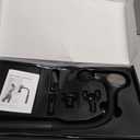 UFFAE Brushless Motor Massage Gun with Upgraded Extension Handle, Back Massager for Pain Relief Deep Tissue with 4 Massage Heads & 5 Speed Levels, Black Silver